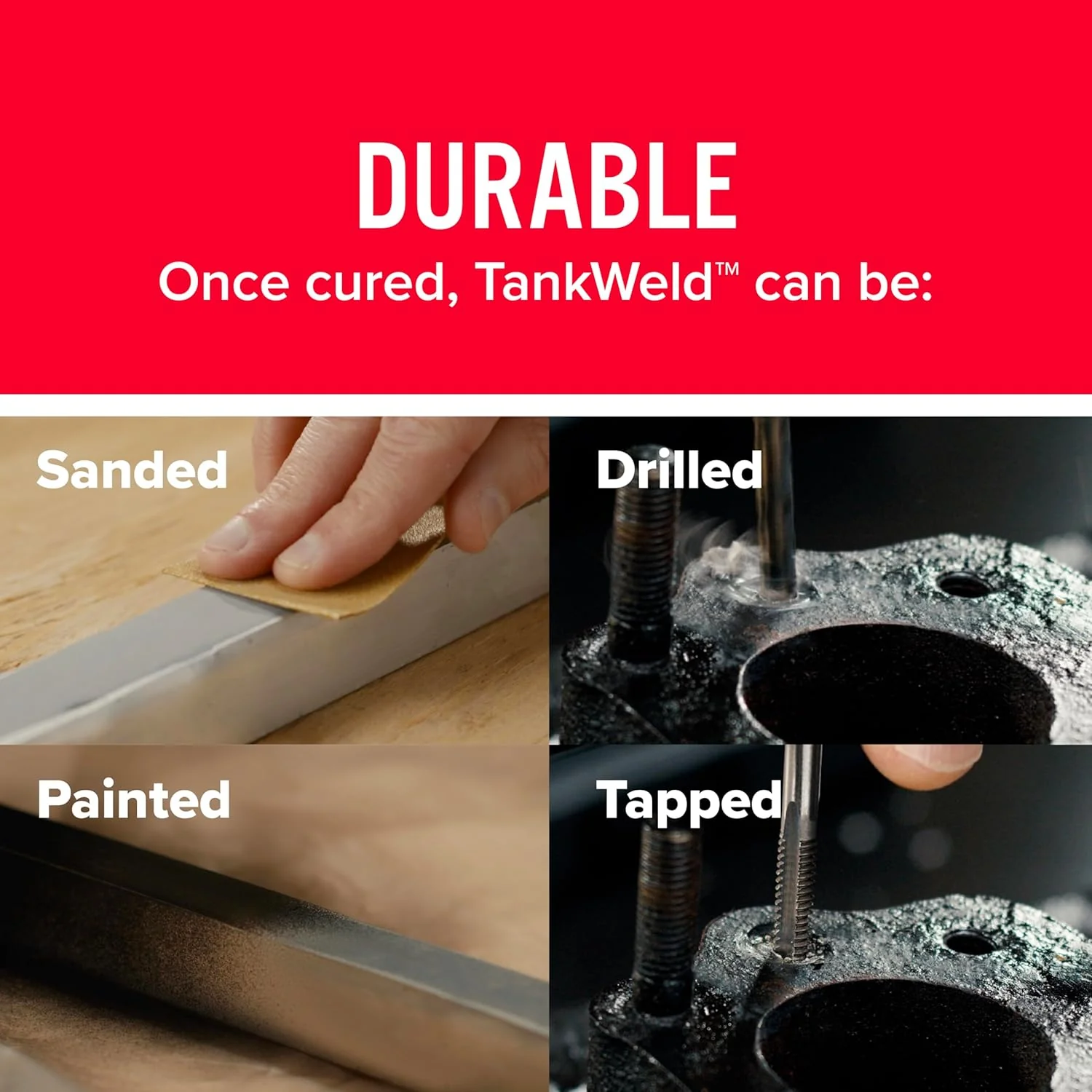 اصبع معجون خلط للحزانات المعدنية مقاوم للوقود جفاف 5 دقائق من JB Weld - Image 4