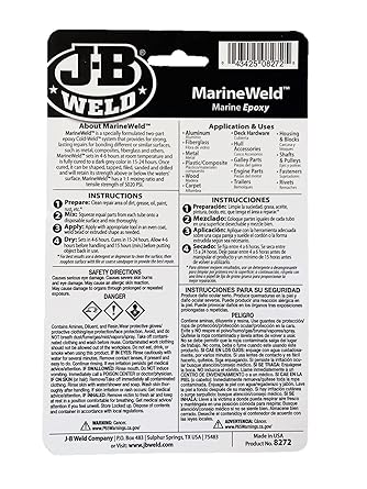 لاصق إبوكسي خاص بالاستخدامات تحت الماء. من JB WELD. - Image 3