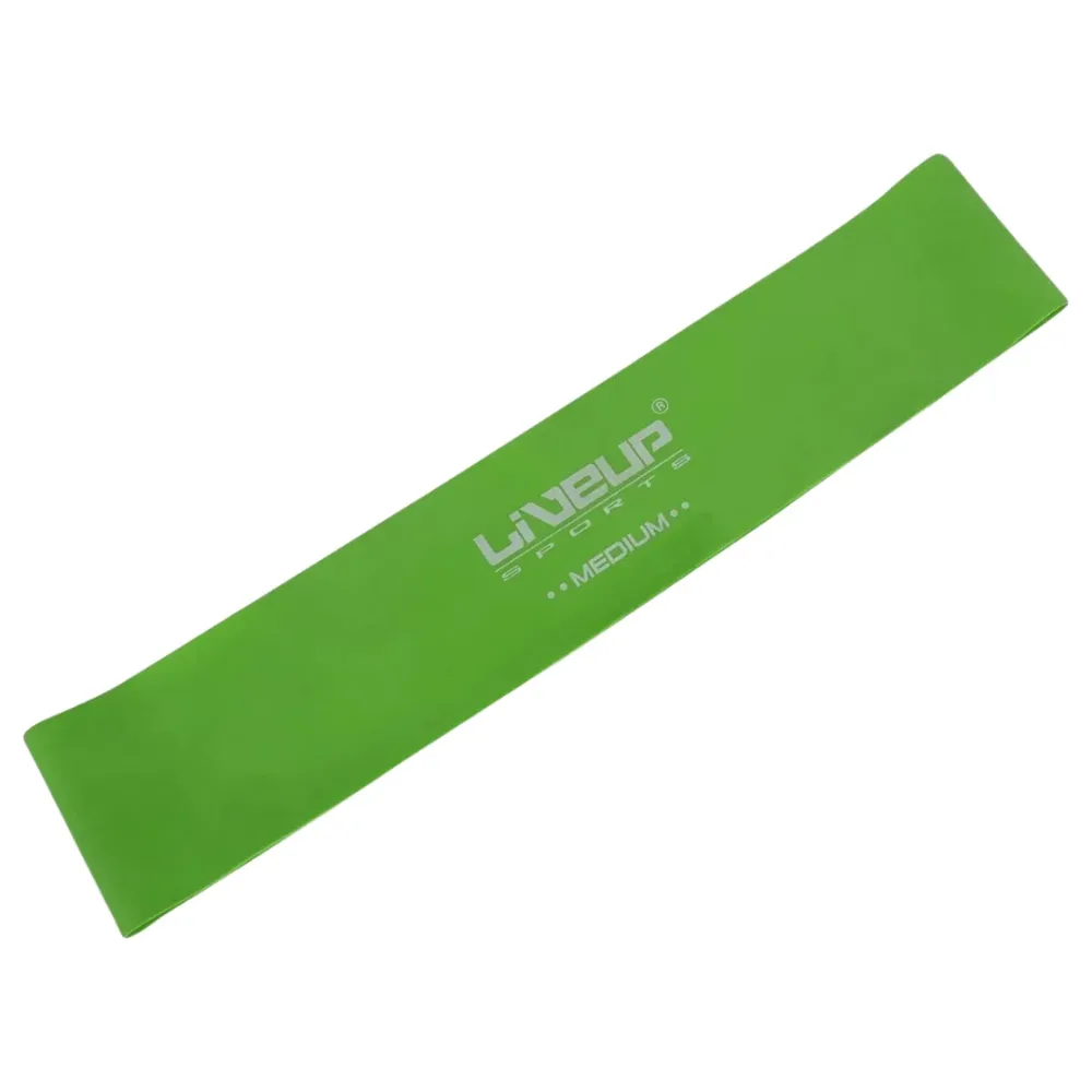 باند تمارين مطاطي متوسط المقاومة LS3650C LiveUp مثالي للإحماء والتدريب اليومي