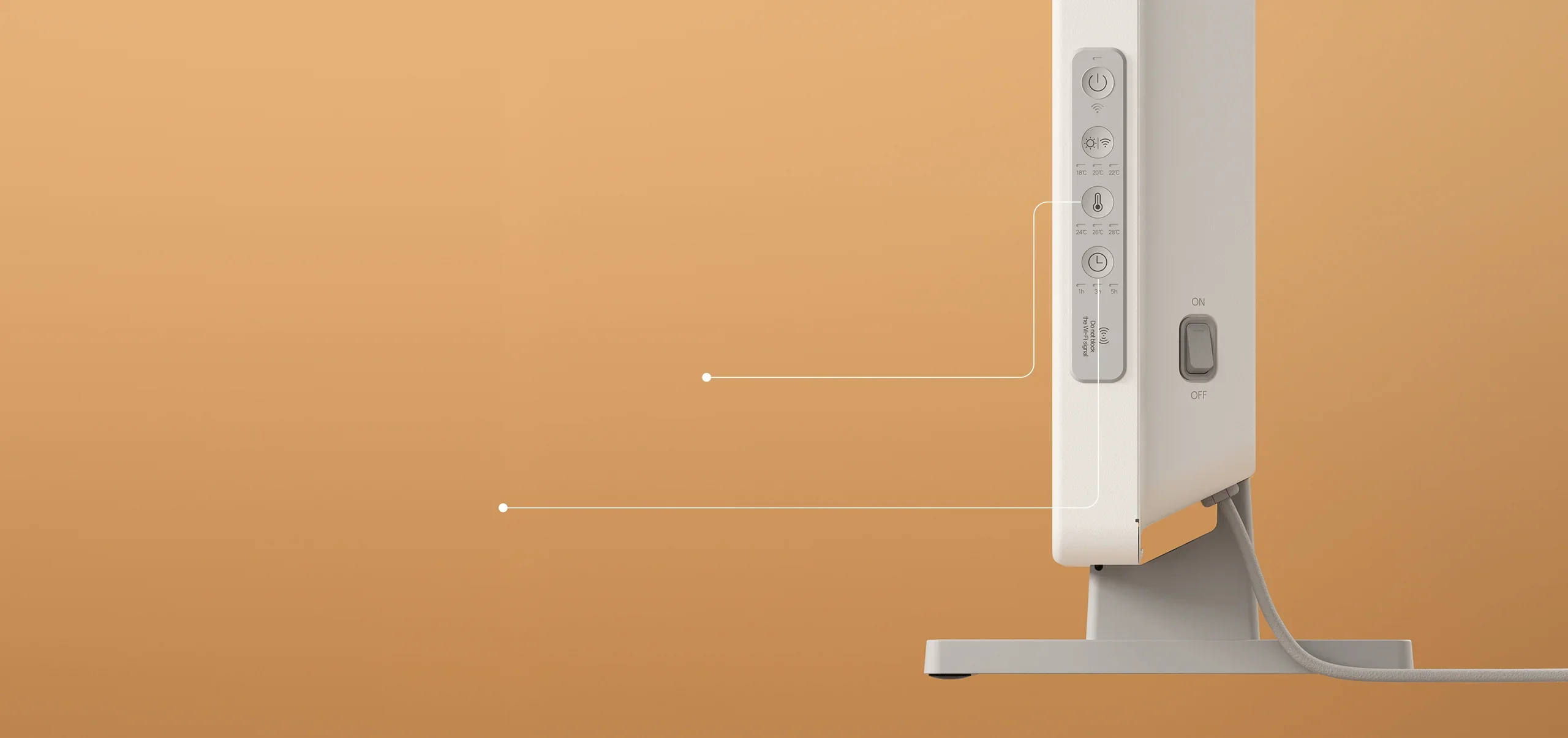 المدفأة المساحية الكهربائية 2200 واط من شاومي Xiaomi - Image 4