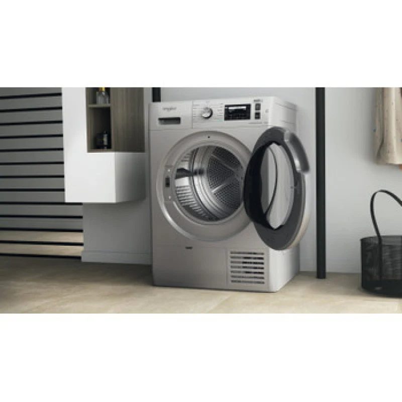 نشافة ملابس بمضخة حرارية سعة 9 كجم لون فضي من Whirlpool - Image 7
