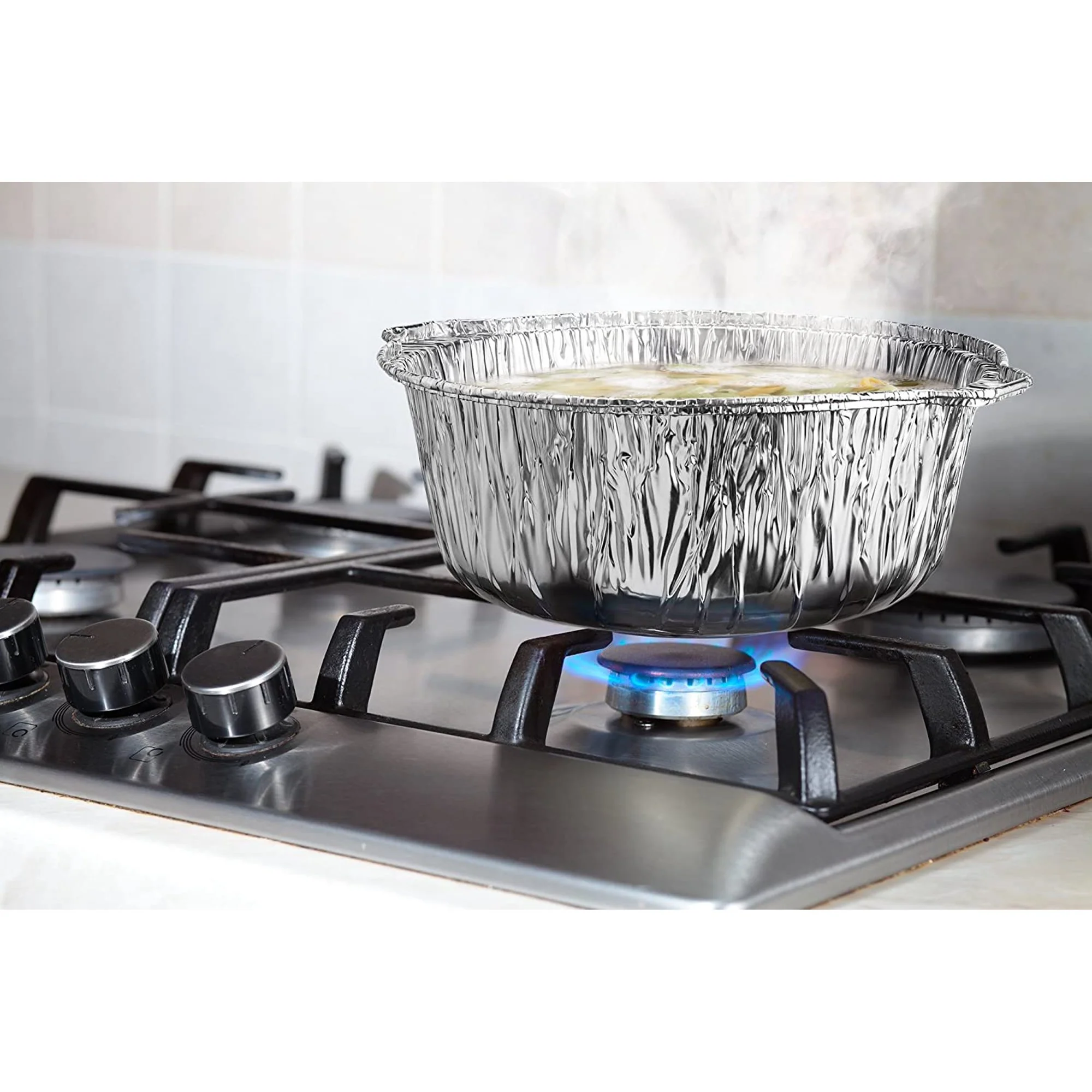 طناجر المنيوم مغ غطاء قياس 25×9.5 سم/2كغم - RZ - Image 2