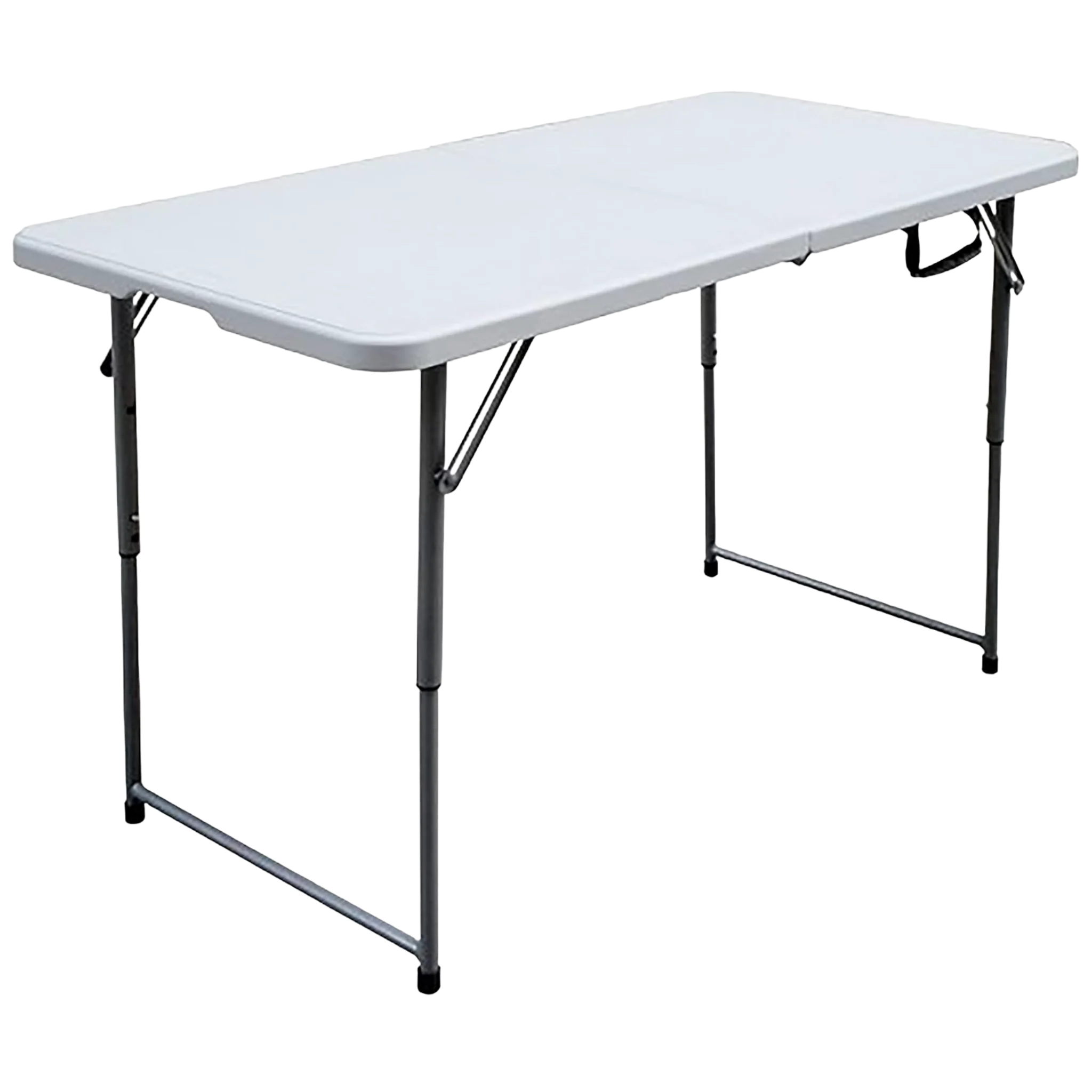 Foldable Adjustable Plastic Table – 4 Feet – Portable with Handle – 122x61x76 cm