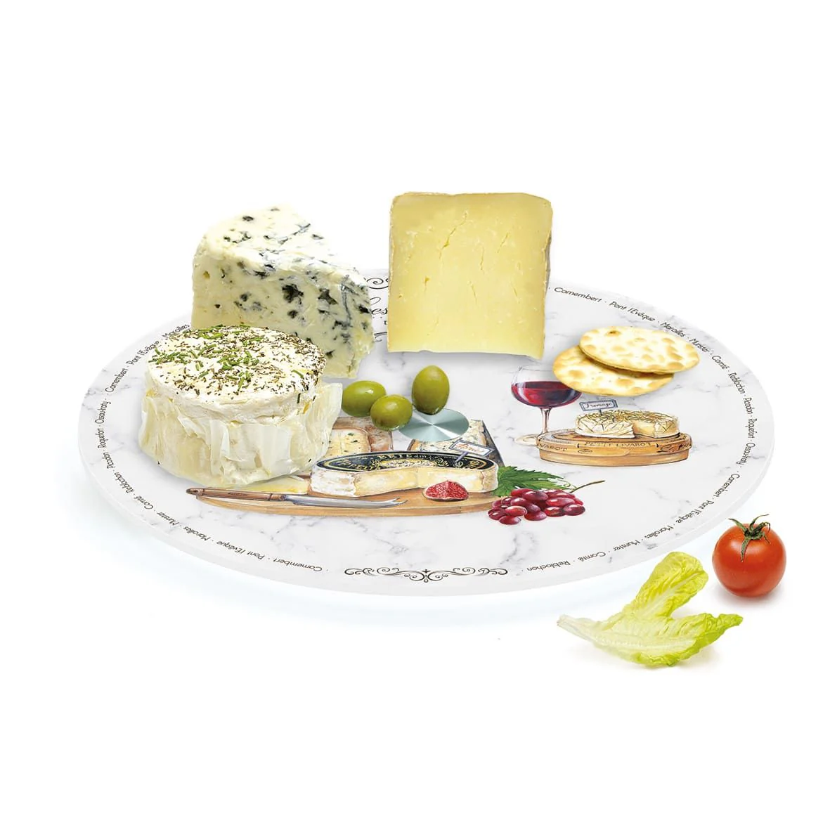 طبق بقاعدة قابل للدوران 32 سم من Easy Life Fromages - ألوان متعددة