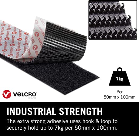 لاصق خشن و ناعم قوي جدا حجم 1 متر بعرض 5 سم .من VELCRO - Image 2