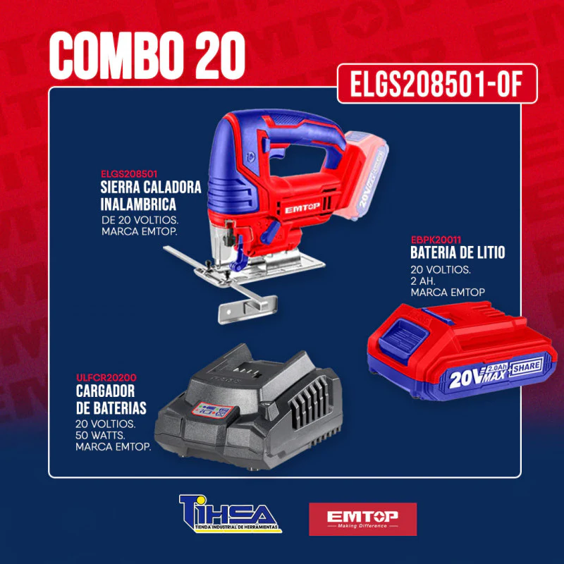 تخريقة شحن بدون بطارية 20V من EMTOP - Image 3