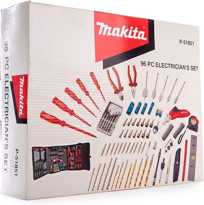 طقم أدوات كهربائي شامل 96 قطعة من ماكيتا Makita - Image 2