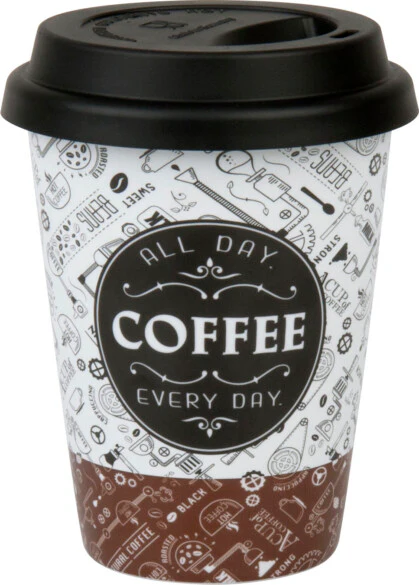كوب مشروبات ساخنة سعة 380 مل من Konitz بتصميم Coffee Talk
