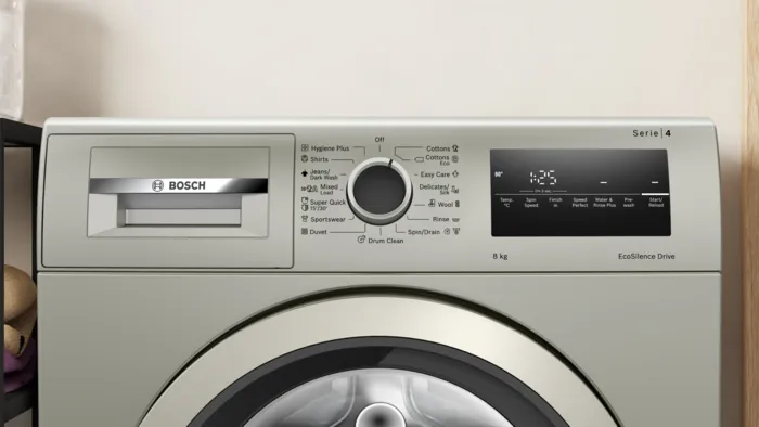 غسالة فل اتوماتيك سعة 8 كيلو 1200 دورة فضي من بوش Bosch - Image 10