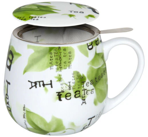 كوب بمصفاة وغطاء سعة 420 مل من Konitz بتصميم Tea Collage