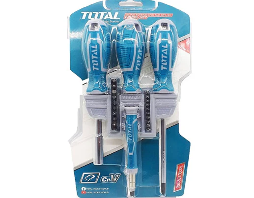 طقم مفكات مع راسيات 24 قطعة من TOTAL - Image 3