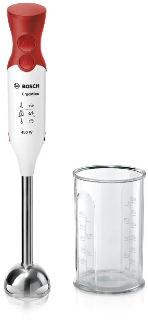 خلاط يدوي إرغو ميكس 450 واط أحمر من بوش Bosch - Image 6