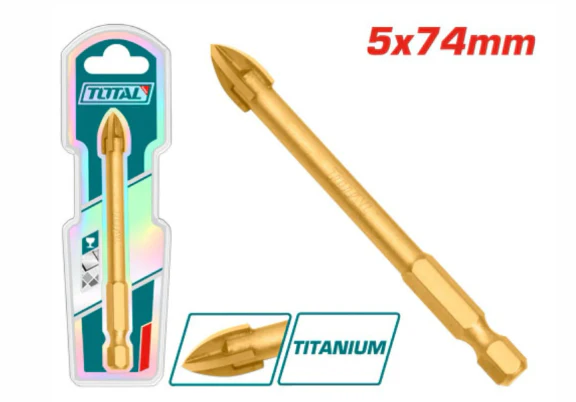 ريشة سيراميك سداسية 5 مم × 74 مم من توتال TOTAL