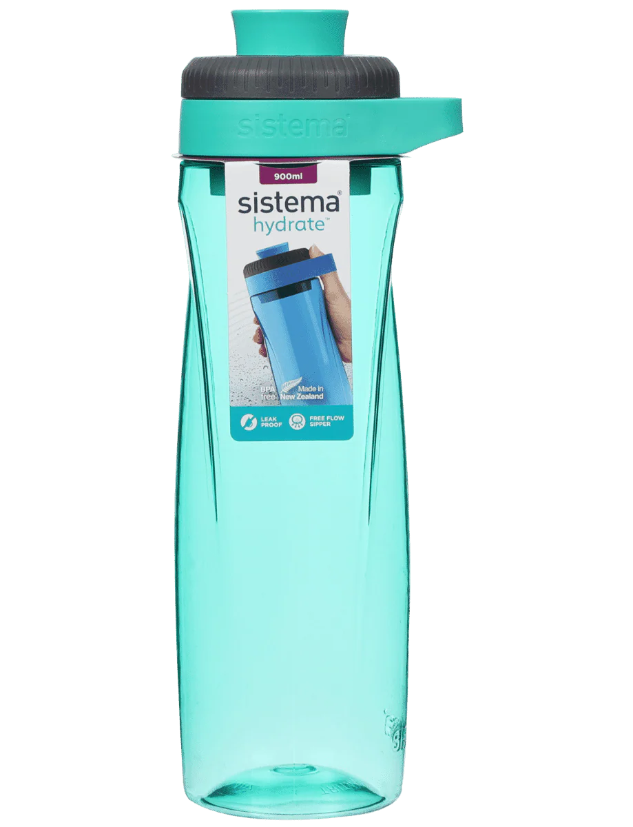 مطرة ماء سعة 900 مل مع غطاء صحي وفوهة واسعة للرياضيين ومريحة للاستخدام من Sistema - Image 6