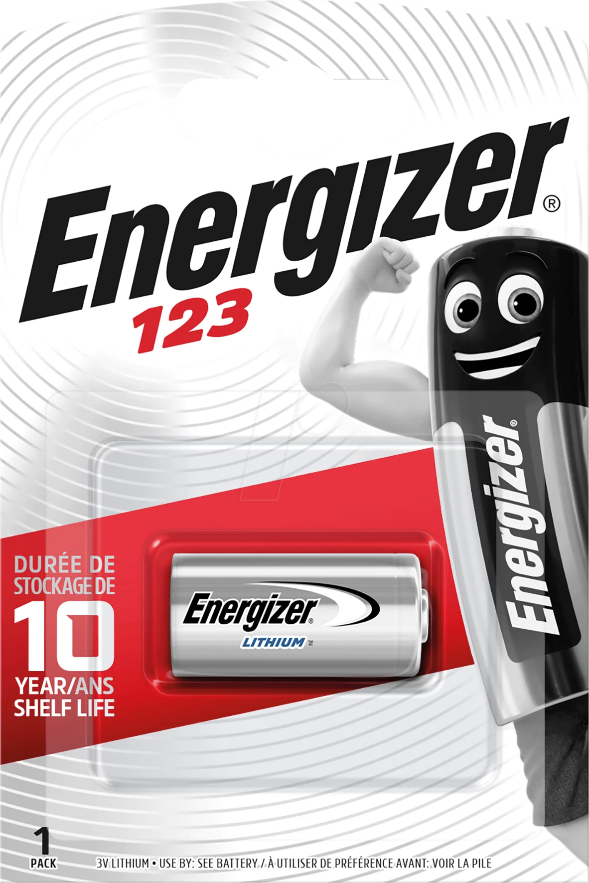 بطارية ليثيوم قياس 123 - Energizer