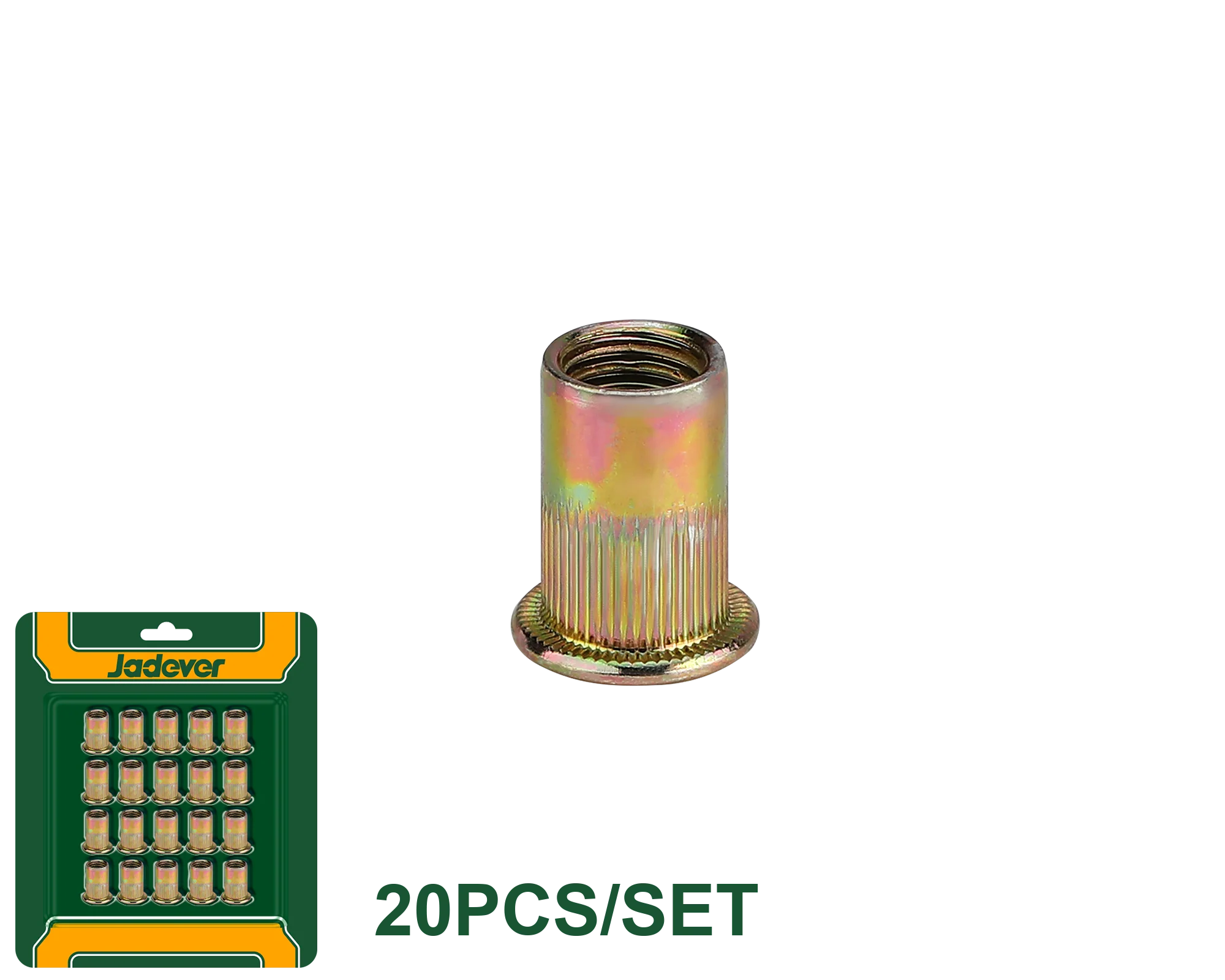 طقم صواميل التثبيت (20 قطعة متوفرة بأحجام متعددة) من JADEVER