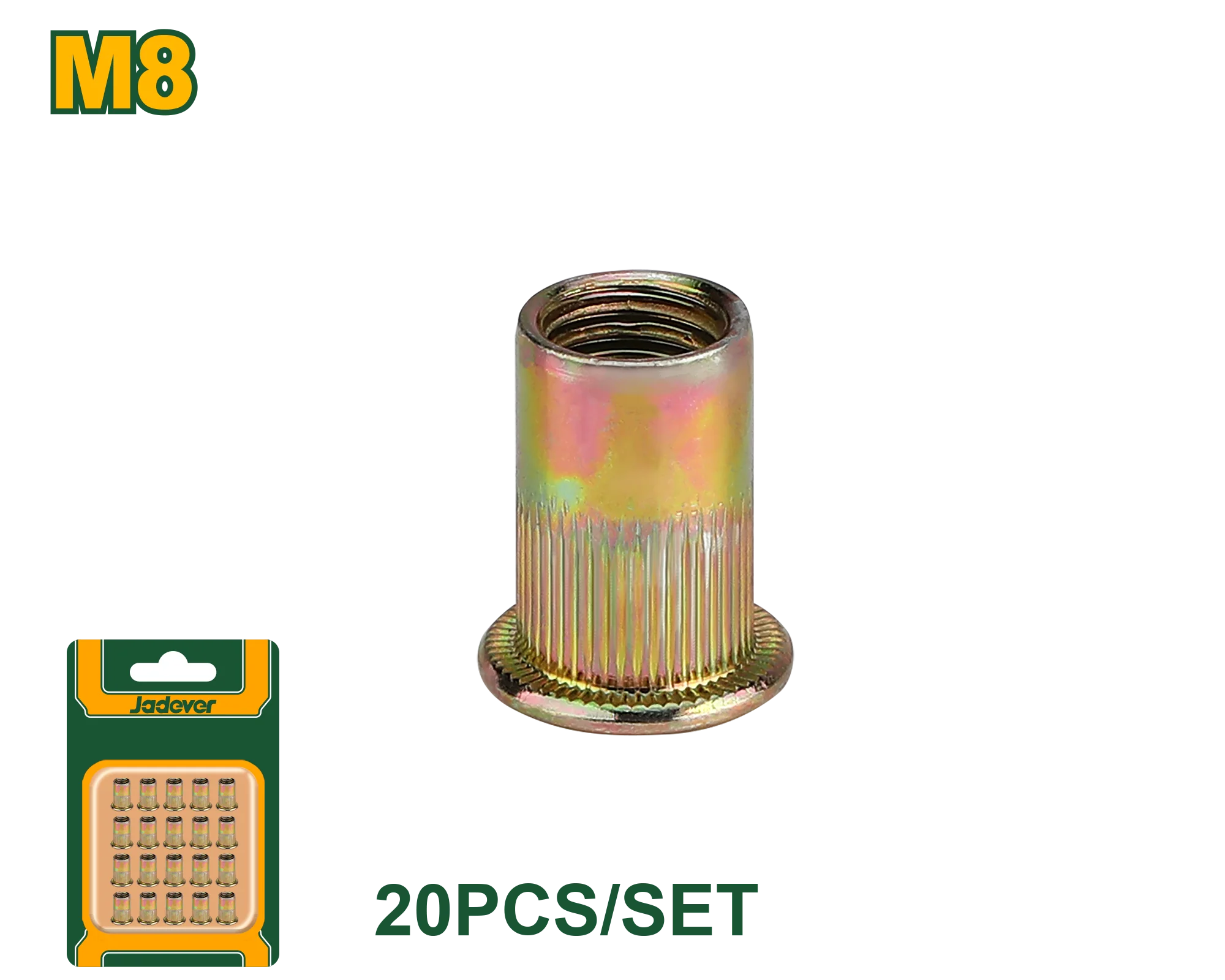 طقم صواميل التثبيت (20 قطعة متوفرة بأحجام متعددة) من JADEVER - Image 2