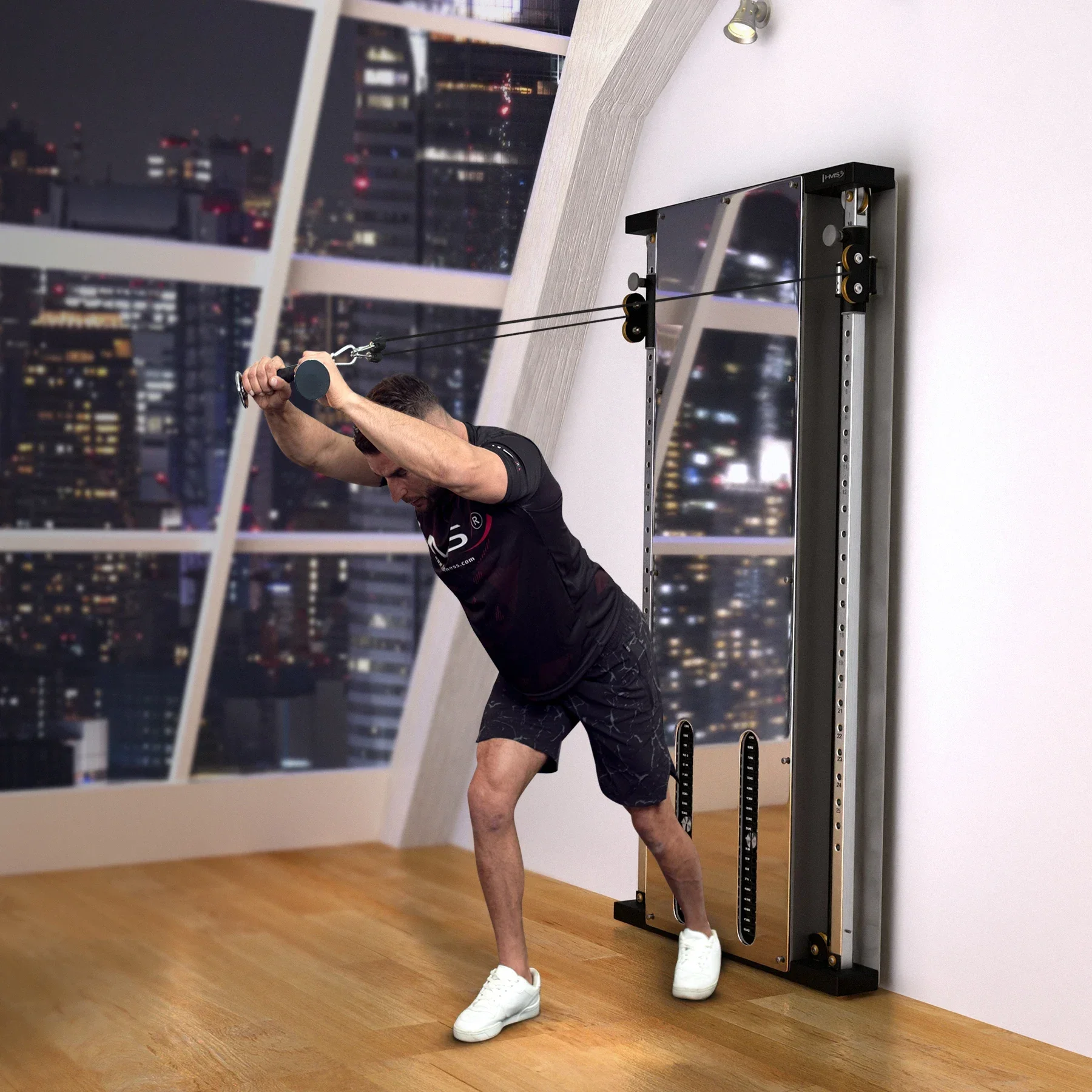 جهاز هوم جيم جداري – Functional Trainer بجهاز كابل مزدوج متعدد الوظائف لتحقيق أقصى أداء. - Image 6