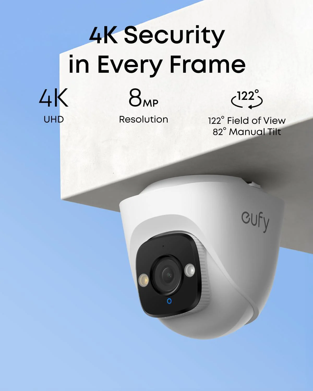 كاميرا يوفاي توريت PoE E41 بدقة 4K UHD وزاوية رؤية 122° ورؤية ليلية ستارلايت - Image 2