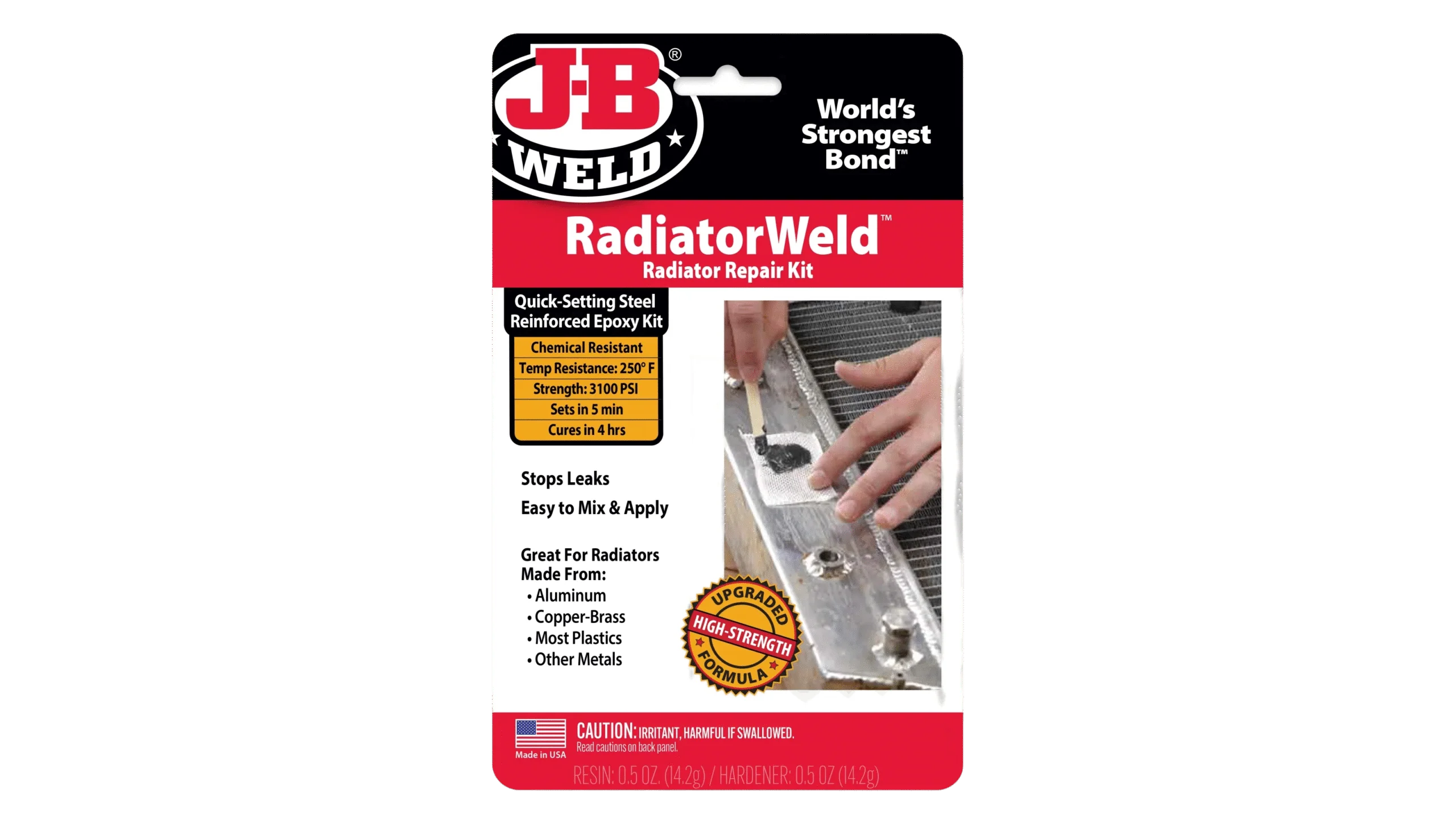 طقم إصلاح الراديتر RadiatorWeld™ مقاوم للحرارة والمواد الكيميائية للإصلاحات الدا…
