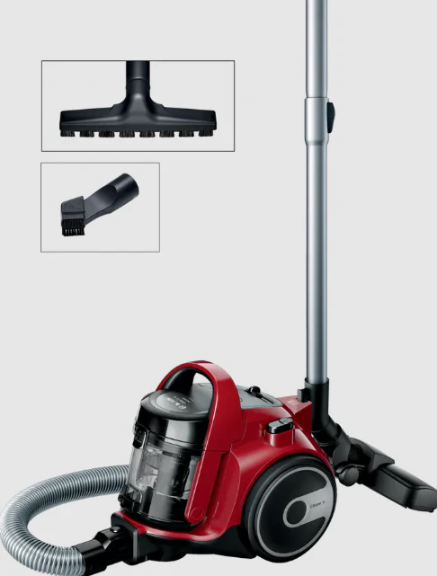 مكنسة كهربائية بوش Serie2 Red بدون كيس-Bosch