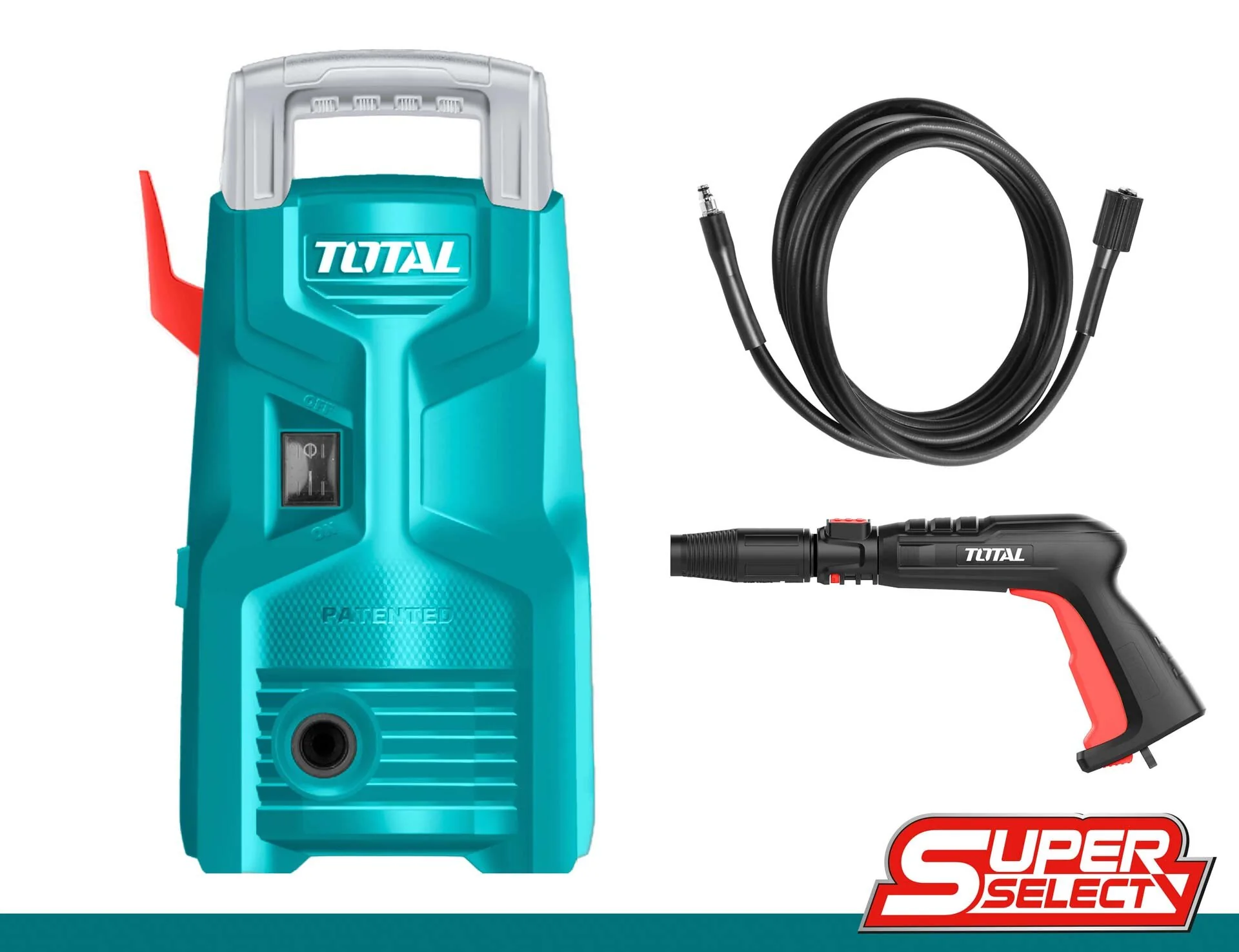مضخةغسيل ضغط عالي 1200 واط 90 بار من توتال TOTAL