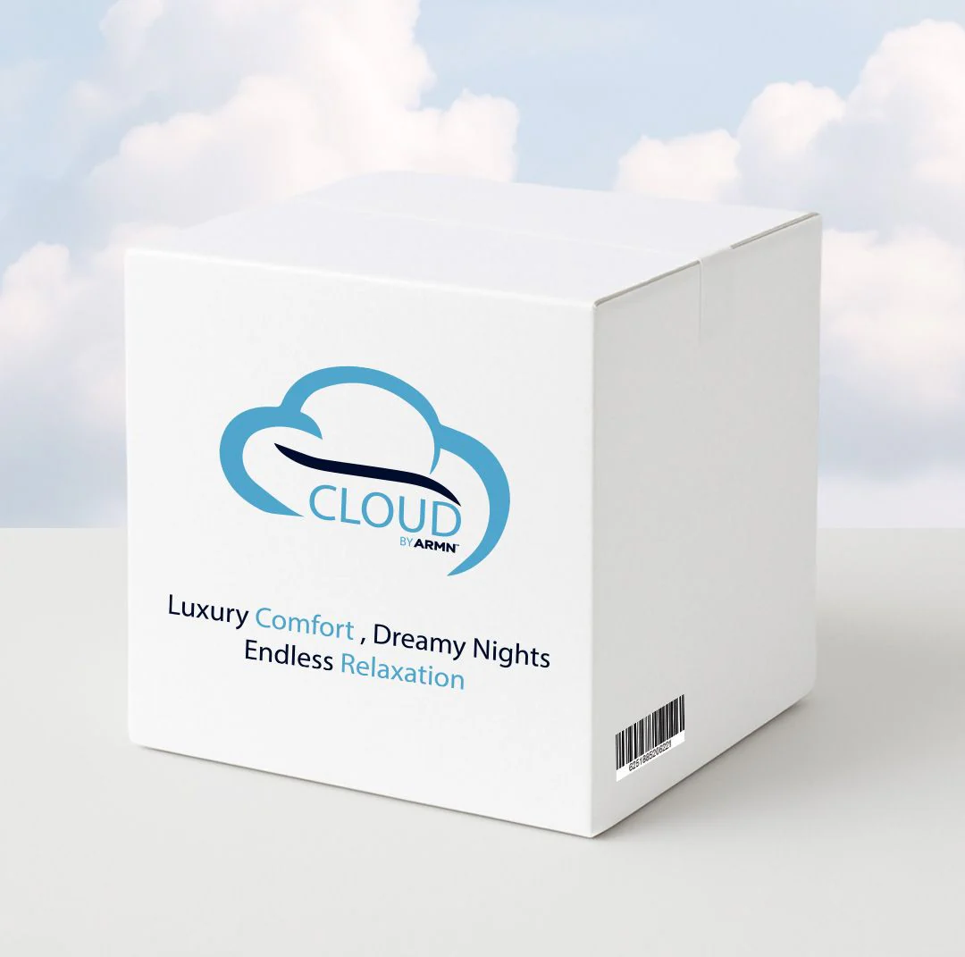 طقم لحاف فندقي فاخر 9 قطع من ARMN Cloud – قطن ساتان، أبيض، شامل التوبر والوسائد والشرشف - Image 3