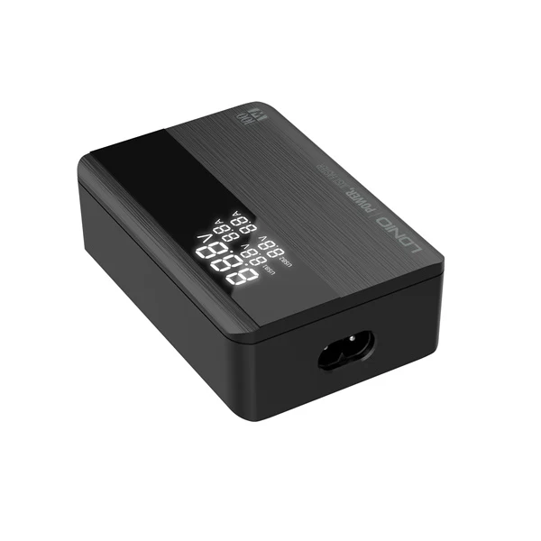 شاحن فائق السرعة GaN بقوة 100 واط - 4 منافذ USB مع شاشة LCD من LDNIO