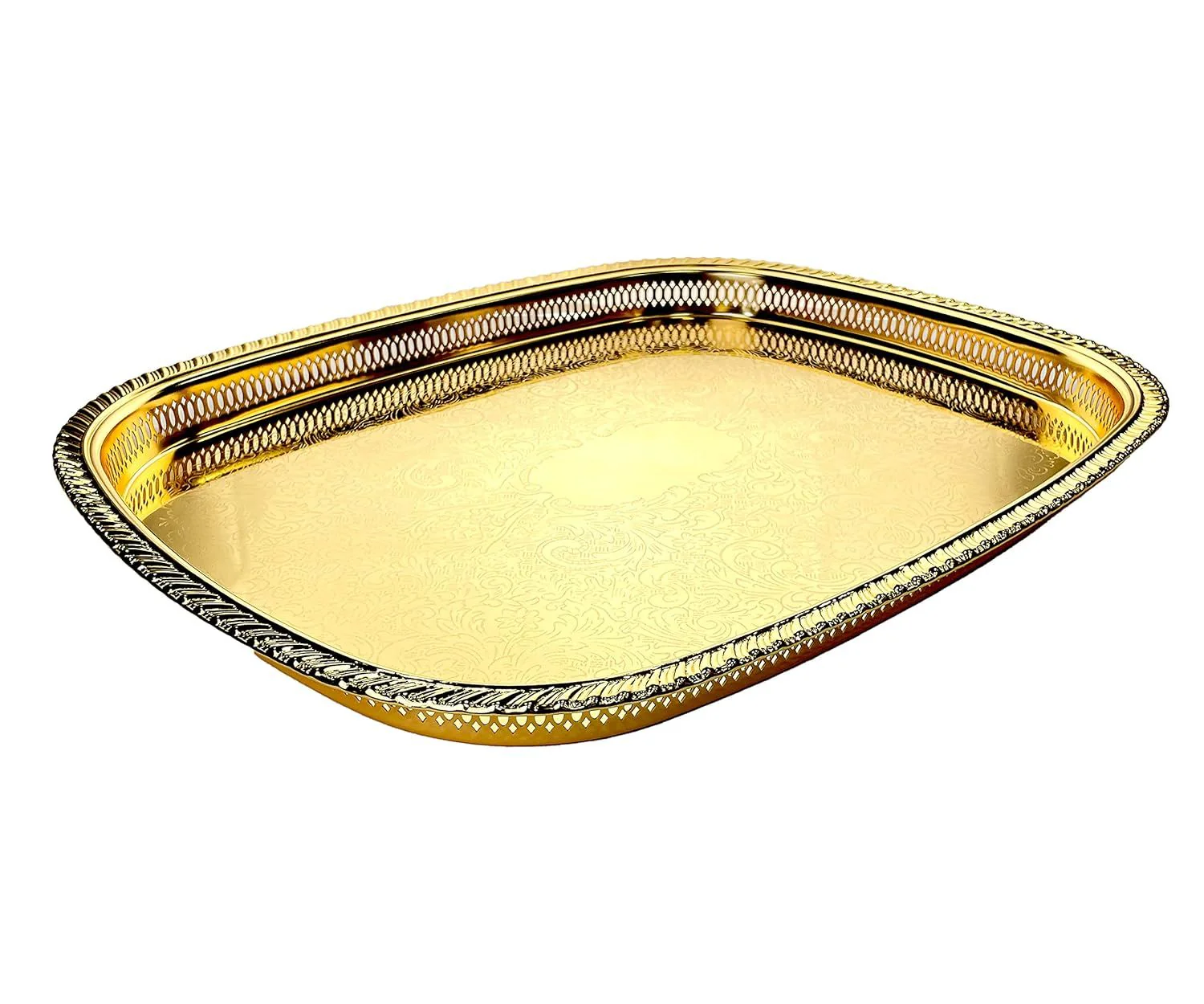 صينية مستطيلة من Zolten - ذهبي - Image 2
