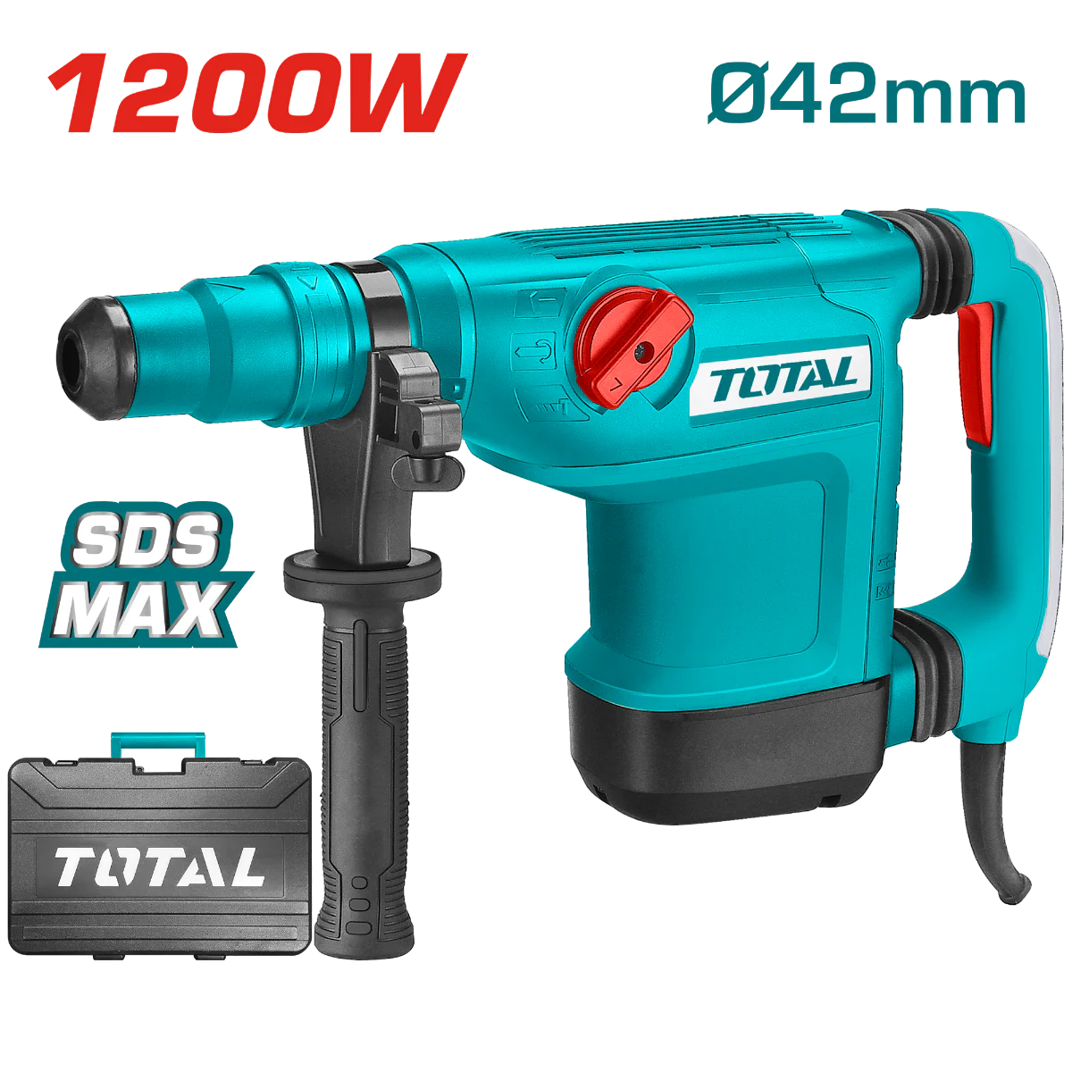 همر دوران توتال 1200 واط 42 مم SDS max من توتال
