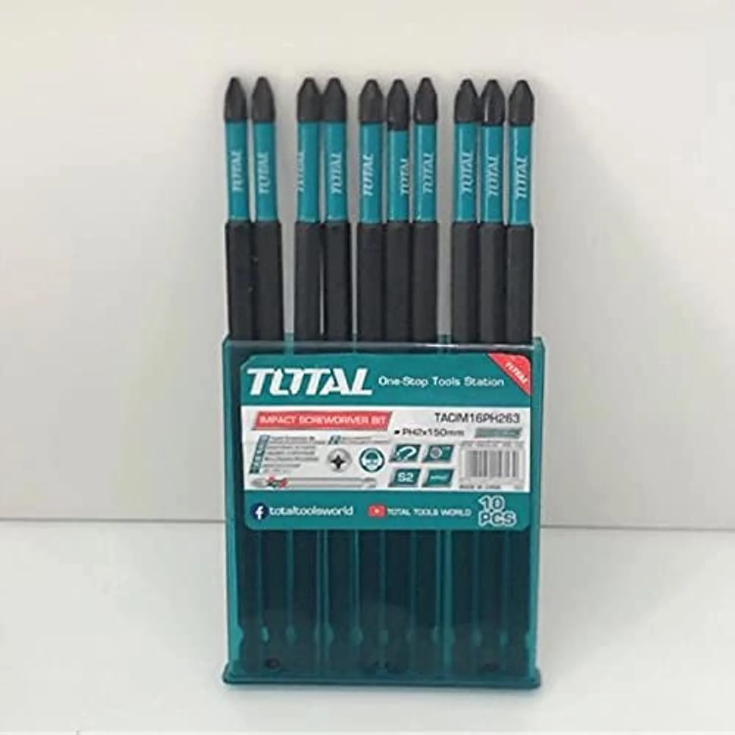 طقم راسيات دريل 15 سم من Total - Image 2