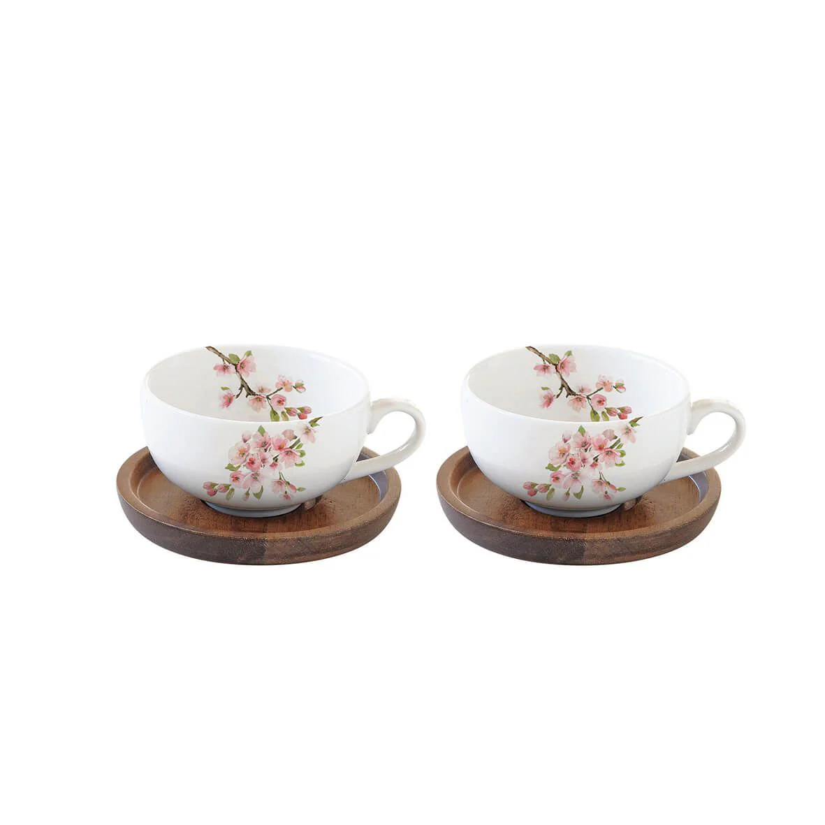 طقم فناجين قهوة 4 قطع 120 مل بعلبة من Easy Life Sakura