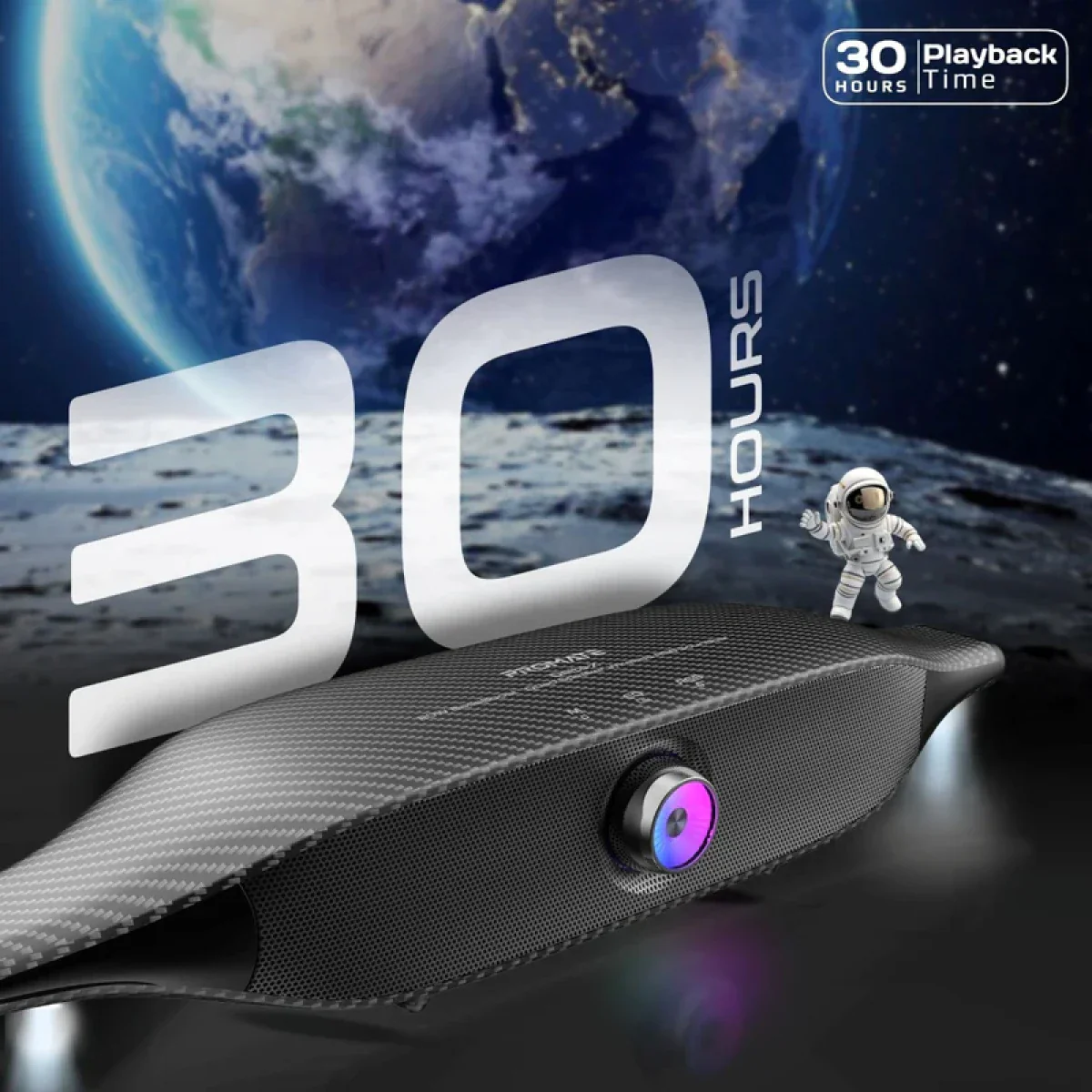 مكبر صوت لاسلكي Delta-X بقوة 20 واط مع إضاءة RGB و4 مكبرات صوت من بروميت - Image 7