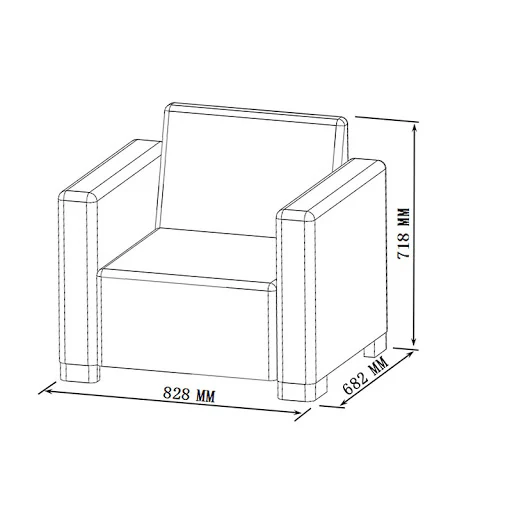 طقم راتان خارجي من 4 قطع - Image 4