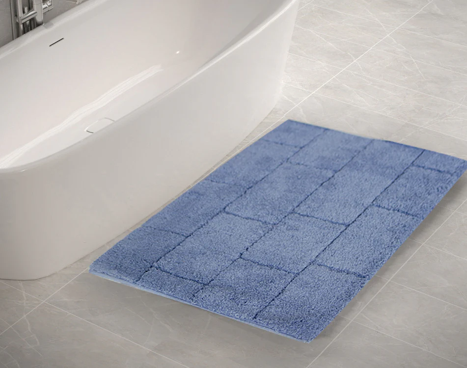 أرضية حمام قطن 55*100 سم من Saniflor Wall - أزرق