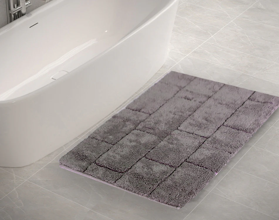 أرضية حمام قطن 55*100 سم من Saniflor Wall - بني
