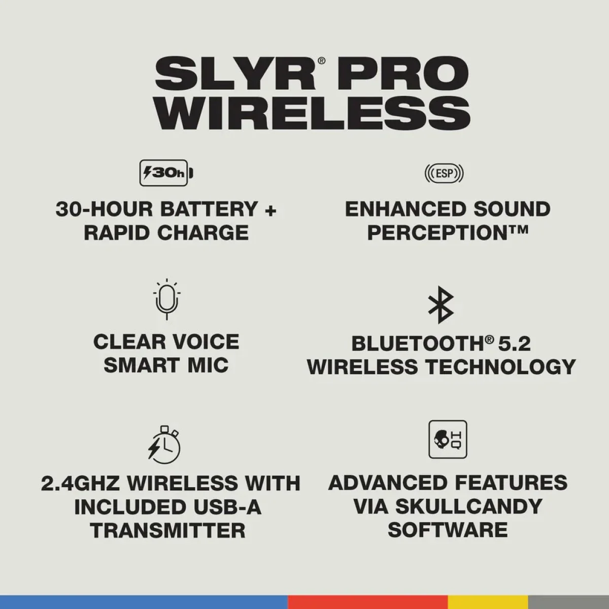 سماعة سكلكاندي SLYR برو اللاسلكية - صوت استيريو عميق - متوافقة مع بلايستيشن وإكس بوكس - Image 6