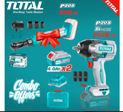 دريل بوكس شحن 850 نيوتن مع طقطيقة شحن مجانية من توتال TOTAL