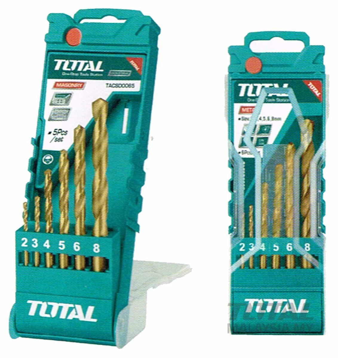 طقم ريش حديد 6 قطع من توتال TOTAL