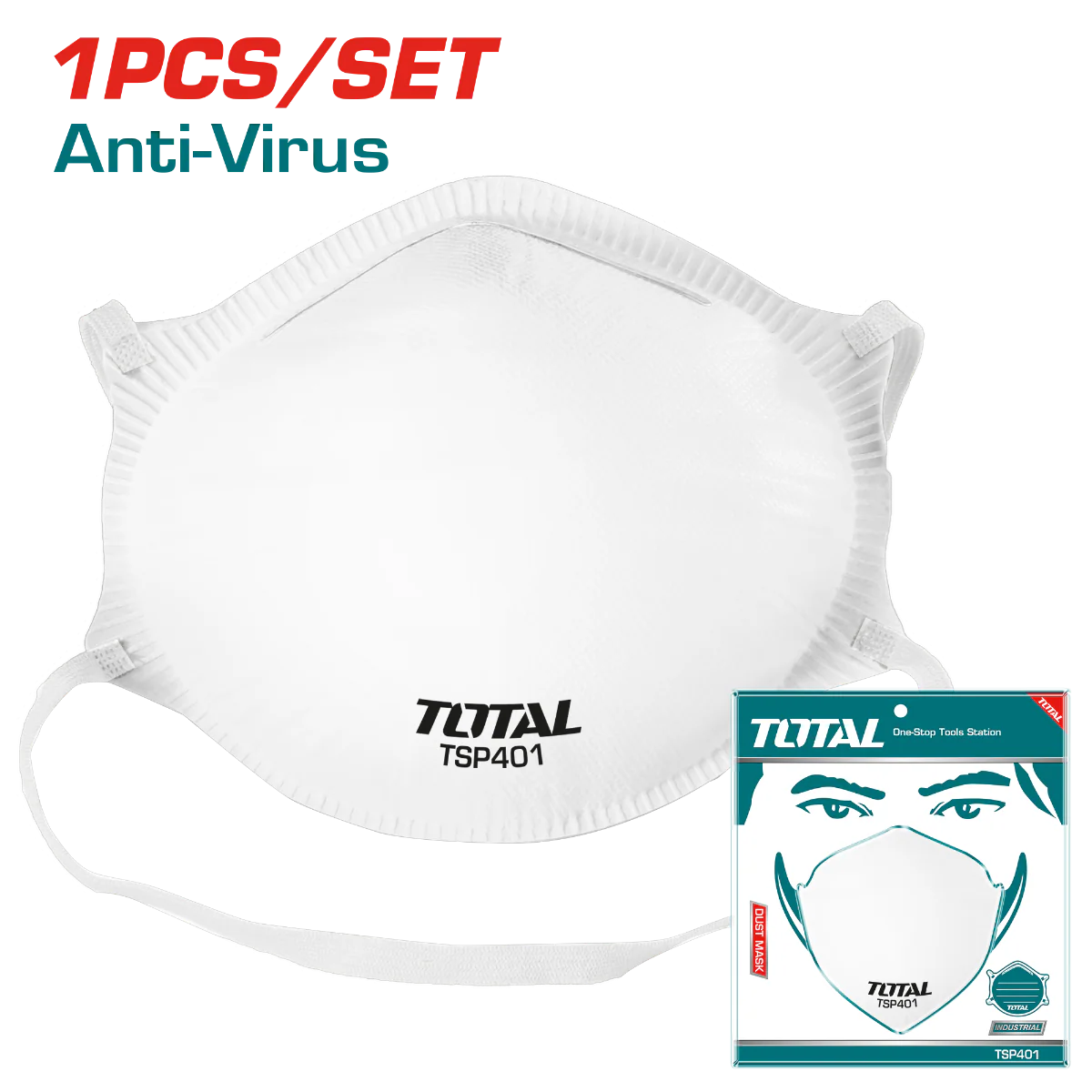كمامة الغبار ثقيلة من Total