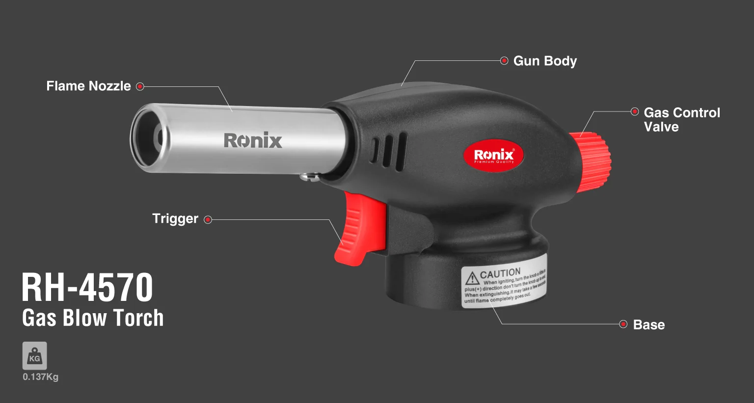 فرد غاز يدوي من RONIX - Image 3