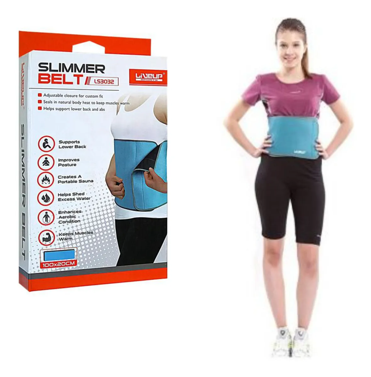 حزام التخسيس Slim Belt لشد البطن وتحسين وضعية الجسم أثناء التمارين - Image 3