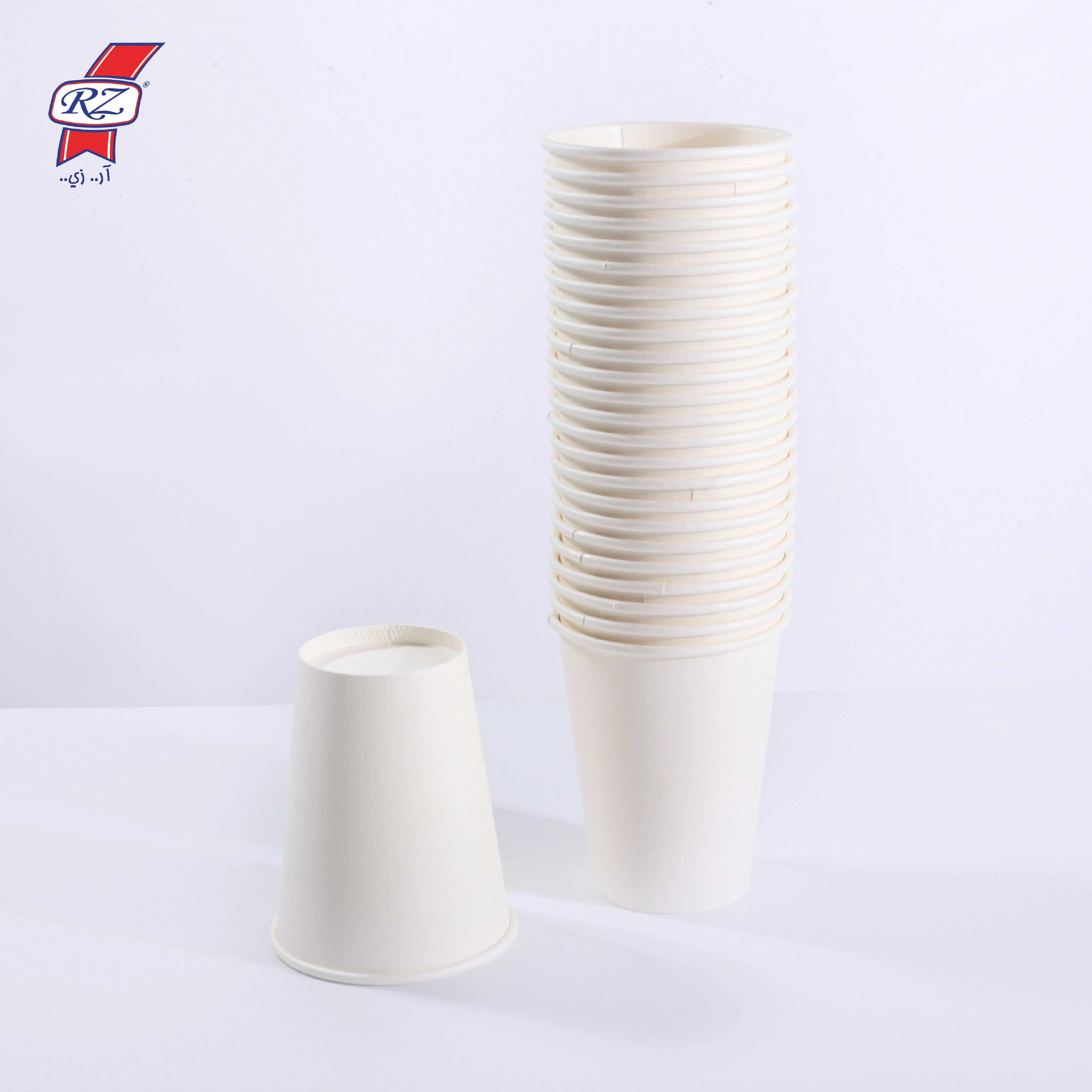 كاسات ورقية 12 اونص ابيض 50 كاسة -RZ - Image 3