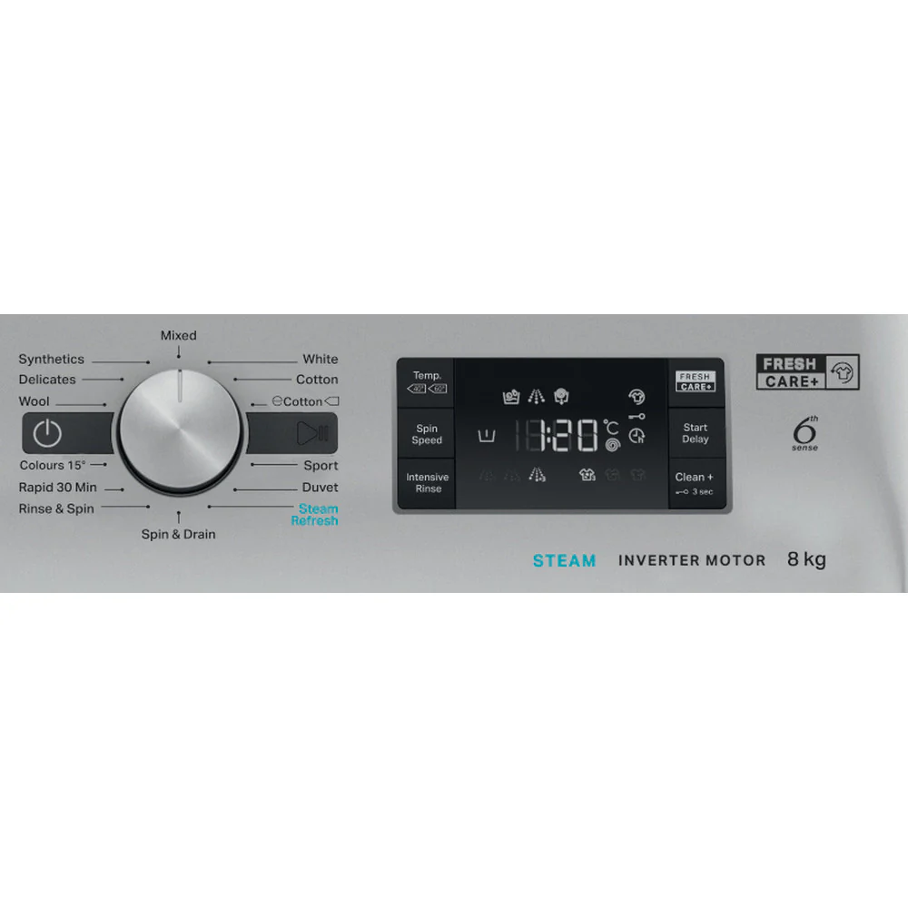 غسالة ملابس 8 ك 6 حساسات وتقنية فريش كير من ويرلبول Whirlpool - Image 4
