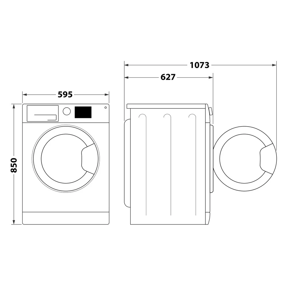 غسالة ملابس 8 ك 6 حساسات وتقنية فريش كير من ويرلبول Whirlpool - Image 5