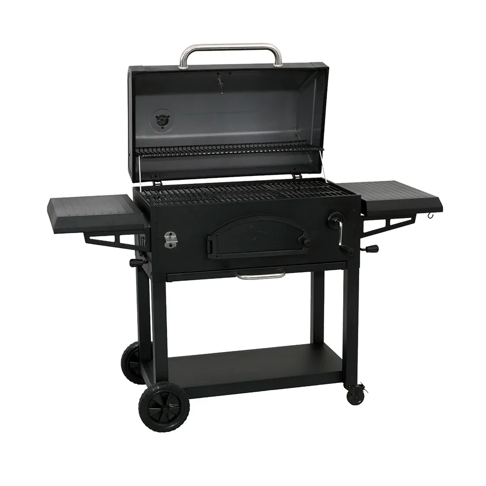 شواية الفحم Char-Griller Legacy 870 بوصة مربعة شبكات حديد الزهر - Image 2
