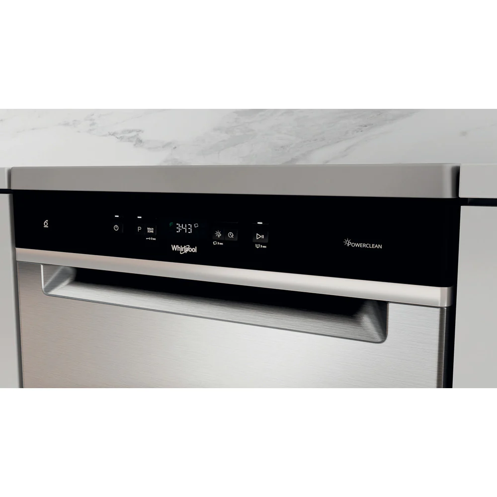 غسالة أطباق8 برامج A+++ سعة 9.5 لتر ستانلس ستيل من ويرلبول Whirlpool - Image 7