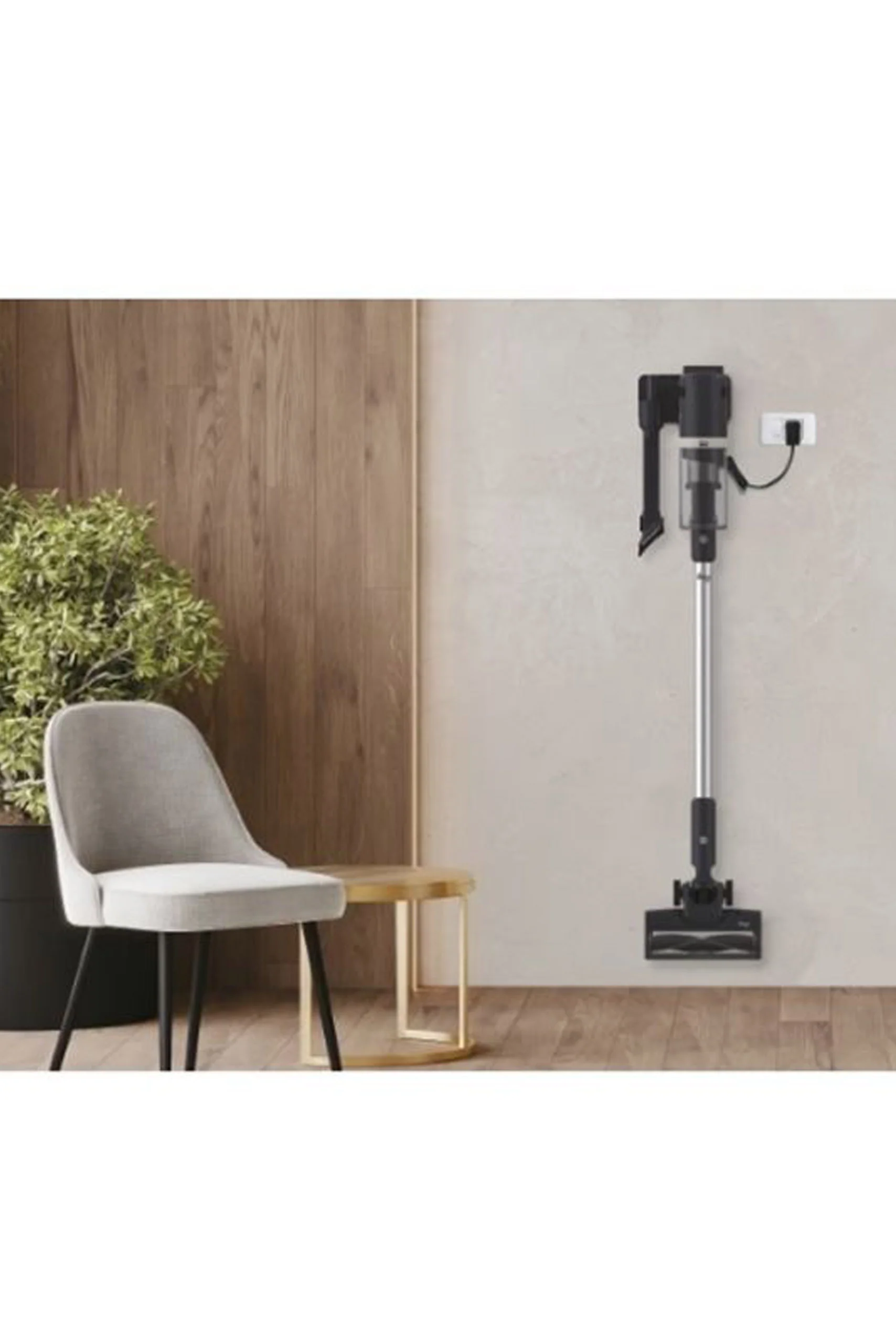 مكنسة هوفر GO اللاسلكية 200 واط، 25.9 فولت، 45 دقيقة، مع فرشاة LED زرقاء رمادية. - Image 6