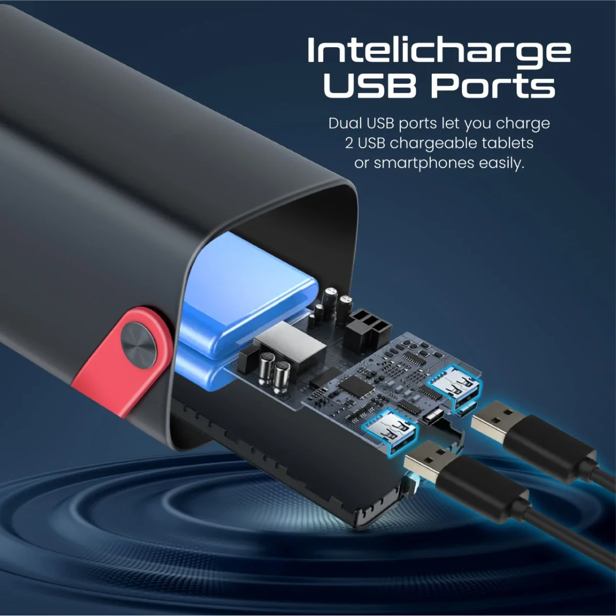 محطة طاقة متنقلة باور ماين-80 سعة 80000mAh وشحن 100 واط ببطارية LiFePO4 من PROMATE - Image 4