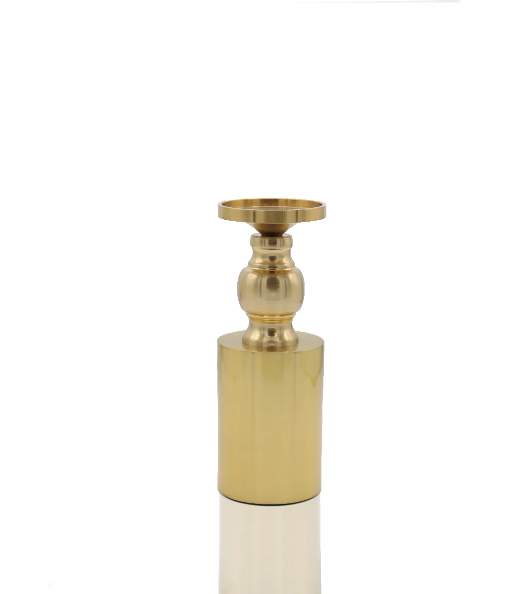 حامل شموع 19*7 سم من ARMN Pearl - ذهبي